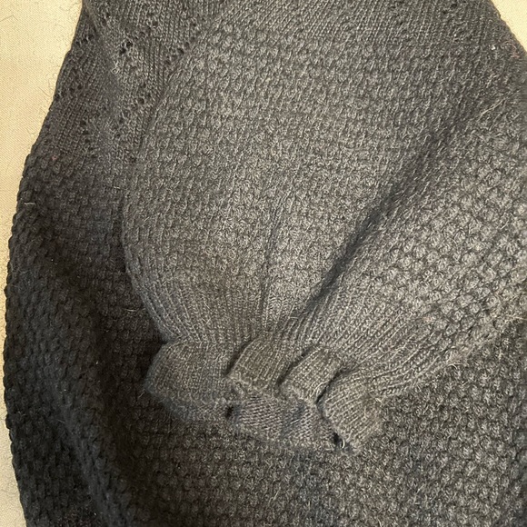 wool blend cropped cardigan HANDMADE - Picture 4 of 6